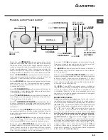 Предварительный просмотр 29 страницы Ariston aqualtis aq113d 697d Instructions For Installation And Use Manual