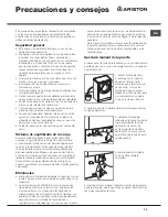 Предварительный просмотр 33 страницы Ariston aqualtis aq113d 697d Instructions For Installation And Use Manual