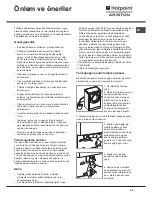 Preview for 29 page of Ariston AQUALTIS AQ83L 09 Instructions For Installation And Use Manual