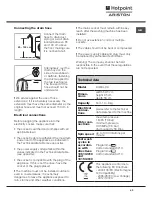 Preview for 63 page of Ariston AQUALTIS AQ83L 09 Instructions For Installation And Use Manual