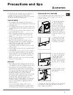 Предварительный просмотр 9 страницы Ariston AQXF 109 Instruction Booklet