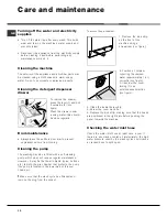 Предварительный просмотр 10 страницы Ariston AQXF 109 Instruction Booklet