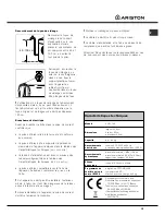 Предварительный просмотр 15 страницы Ariston AQXF 109 Instruction Booklet