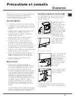 Предварительный просмотр 21 страницы Ariston AQXF 109 Instruction Booklet