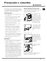 Предварительный просмотр 33 страницы Ariston AQXF 109 Instruction Booklet