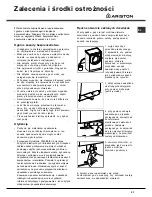 Предварительный просмотр 57 страницы Ariston AQXF 109 Instruction Booklet