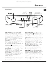 Preview for 5 page of Ariston AQXL 85 Instruction Booklet