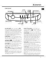 Предварительный просмотр 5 страницы Ariston AQXXL 109 Instruction Booklet