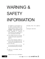 Preview for 4 page of Ariston ARHS60X User Manual