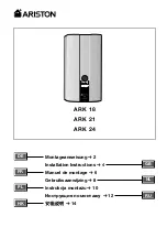 Ariston ARK 18 Installation Instructions Manual предпросмотр