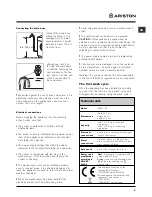 Предварительный просмотр 3 страницы Ariston ARMF 125 Instructions For Use Manual