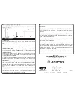 Preview for 2 page of Ariston ARS6SIX Installation Instructions