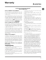 Preview for 17 page of Ariston ARWDF 129 User Manual