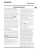 Preview for 35 page of Ariston ARWDF 129 User Manual