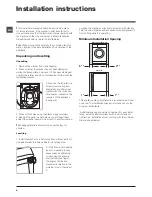 Предварительный просмотр 4 страницы Ariston ARWL 129 Instructions For Use Manual