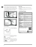 Предварительный просмотр 6 страницы Ariston ARWL 129 Instructions For Use Manual