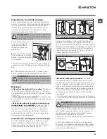 Предварительный просмотр 41 страницы Ariston ARWL 129 Instructions For Use Manual