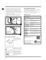 Предварительный просмотр 42 страницы Ariston ARWL 129 Instructions For Use Manual