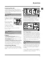 Preview for 5 page of Ariston ARXL 129 W SP Instructions For Use Manual