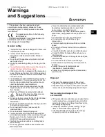 Предварительный просмотр 9 страницы Ariston ASL70C Instruction Booklet