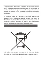 Preview for 3 page of Ariston ASL9FLTX Installation Manual