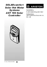 Ariston AST 100 Installation, Commissioning And User Instructions предпросмотр