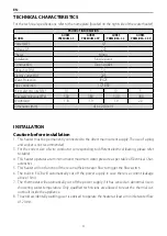 Preview for 4 page of Ariston AURES PREMIUM Assembly And Operation Instructions Manual