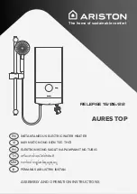 Ariston AURES TOP 2,4 Assembly And Operation Instructions Manual предпросмотр