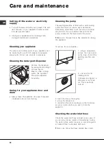 Предварительный просмотр 22 страницы Ariston AV 102 Instructions For Use Manual