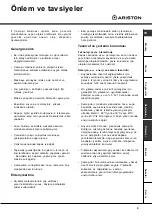 Preview for 9 page of Ariston AV 6 Instructions For Use Manual