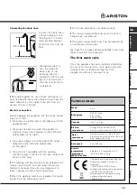 Preview for 15 page of Ariston AV 6 Instructions For Use Manual