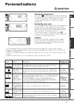 Предварительный просмотр 19 страницы Ariston AVD 109 Instructions For Use Manual