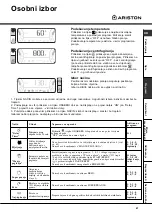 Предварительный просмотр 67 страницы Ariston AVD 109 Instructions For Use Manual