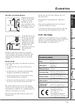 Предварительный просмотр 27 страницы Ariston AVF 149 Instructions For Use Manual