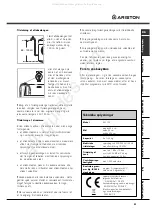 Предварительный просмотр 51 страницы Ariston AVL 129 Instructions For Use Manual