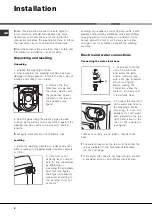 Предварительный просмотр 2 страницы Ariston AVSD 109 Instructions For Use Manual