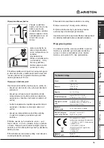 Предварительный просмотр 75 страницы Ariston AVSD 109 Instructions For Use Manual