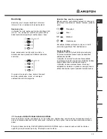 Предварительный просмотр 17 страницы Ariston AVSL 125 Instructions For Use Manual