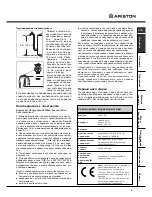 Preview for 3 page of Ariston AVTF 109 (Russian) Инструкция Для Использовальния