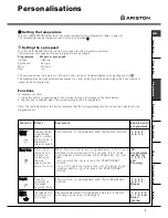 Предварительный просмотр 7 страницы Ariston AVTL 104 Instructions For Use Manual