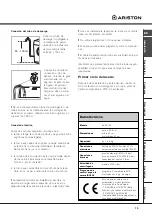 Предварительный просмотр 15 страницы Ariston AVXD 109 Instructions For Use Manual