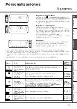 Предварительный просмотр 19 страницы Ariston AVXD 109 Instructions For Use Manual