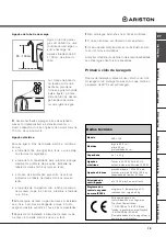 Предварительный просмотр 15 страницы Ariston AVXL 105 Instructions For Use Manual