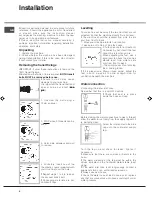 Предварительный просмотр 2 страницы Ariston AVXXL105 Instruction Booklet