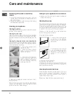 Предварительный просмотр 10 страницы Ariston AVXXL105 Instruction Booklet