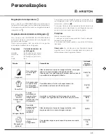 Предварительный просмотр 43 страницы Ariston AVXXL105 Instruction Booklet