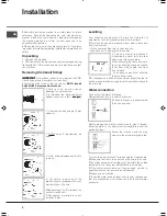 Предварительный просмотр 2 страницы Ariston AVXXL149 Instruction Booklet