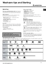 Предварительный просмотр 15 страницы Ariston AW 149 User Manual