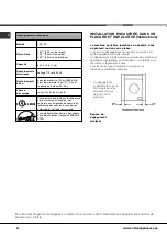 Предварительный просмотр 52 страницы Ariston AW 149 User Manual