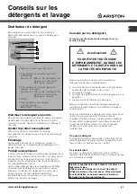 Предварительный просмотр 61 страницы Ariston AW 149 User Manual